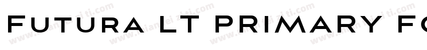 Futura LT PRIMARY FONT字体转换